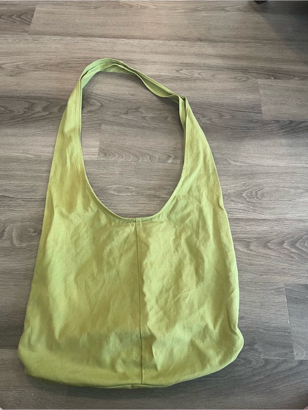 Boho canvas yoga Bag in Lime Green